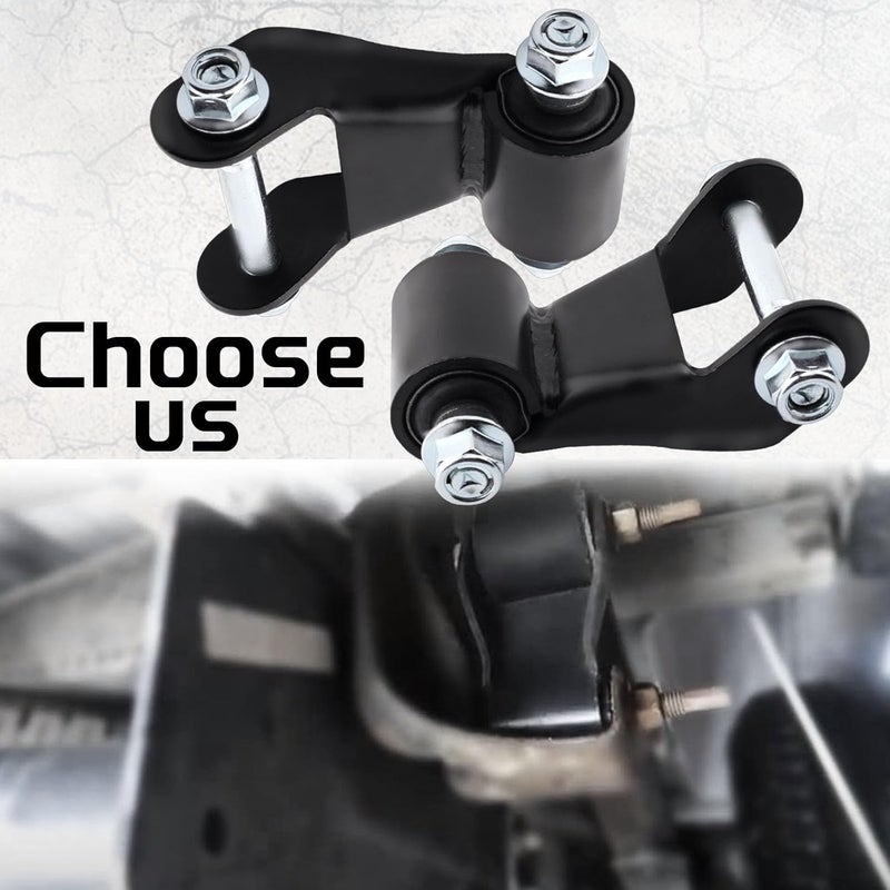 Gdydi Set of 2 Rear Leaf Spring Shackle Kit Compatible with 1999-2013 Silverado 1500 2500 Avalanche 2500 Suburban 2500 Sierra 1500 2500 Yukon XL 2500 Replaces 722-029 22820716 25812937 - Image 4